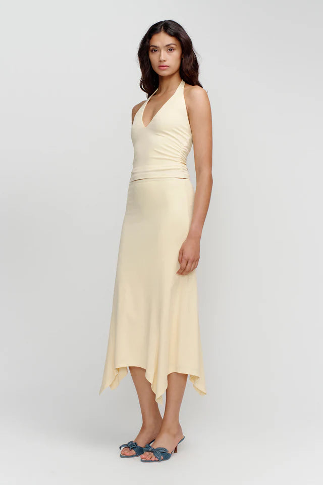 Elysian Collective Ownley Kyah Halter Top Butter