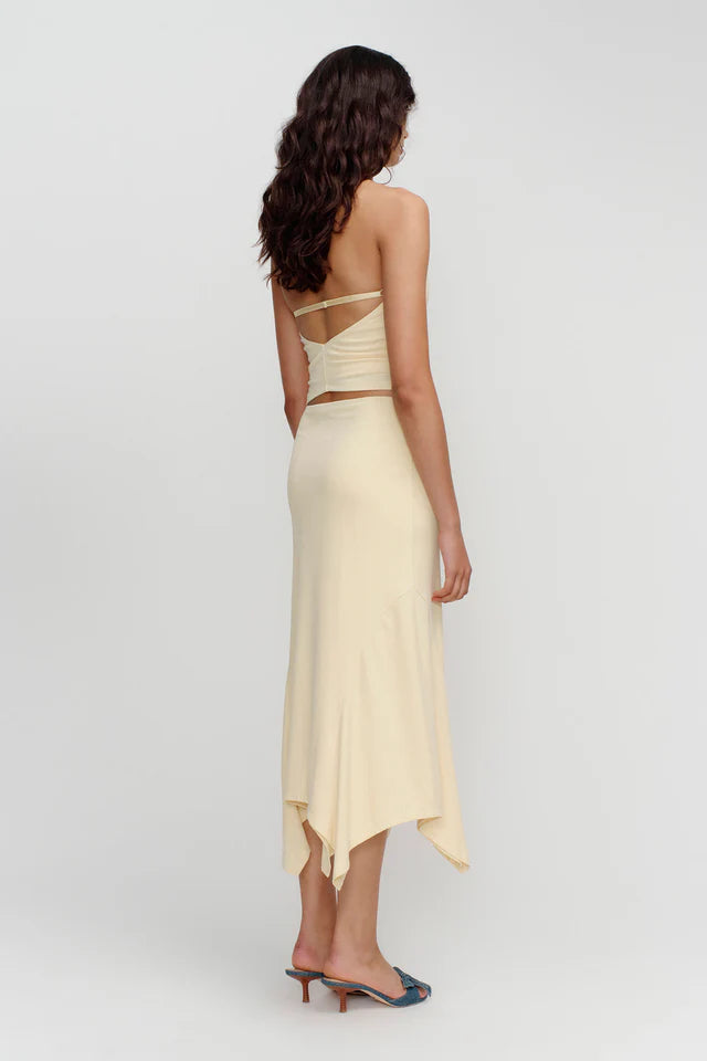 Elysian Collective Ownley Kyah Halter Top Butter