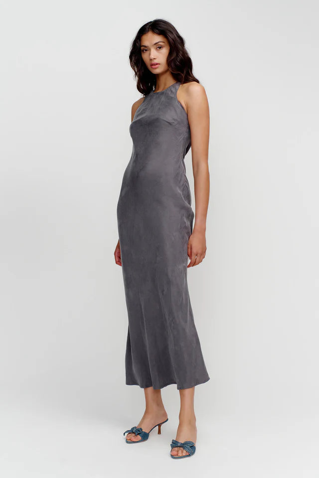 Elysian Collective Ownely Sienna Slip Dress Slate