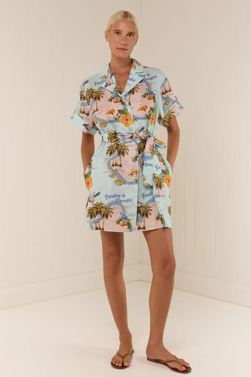 Elysian Collective Palm Noosa Rey Dress Palm Paradise
