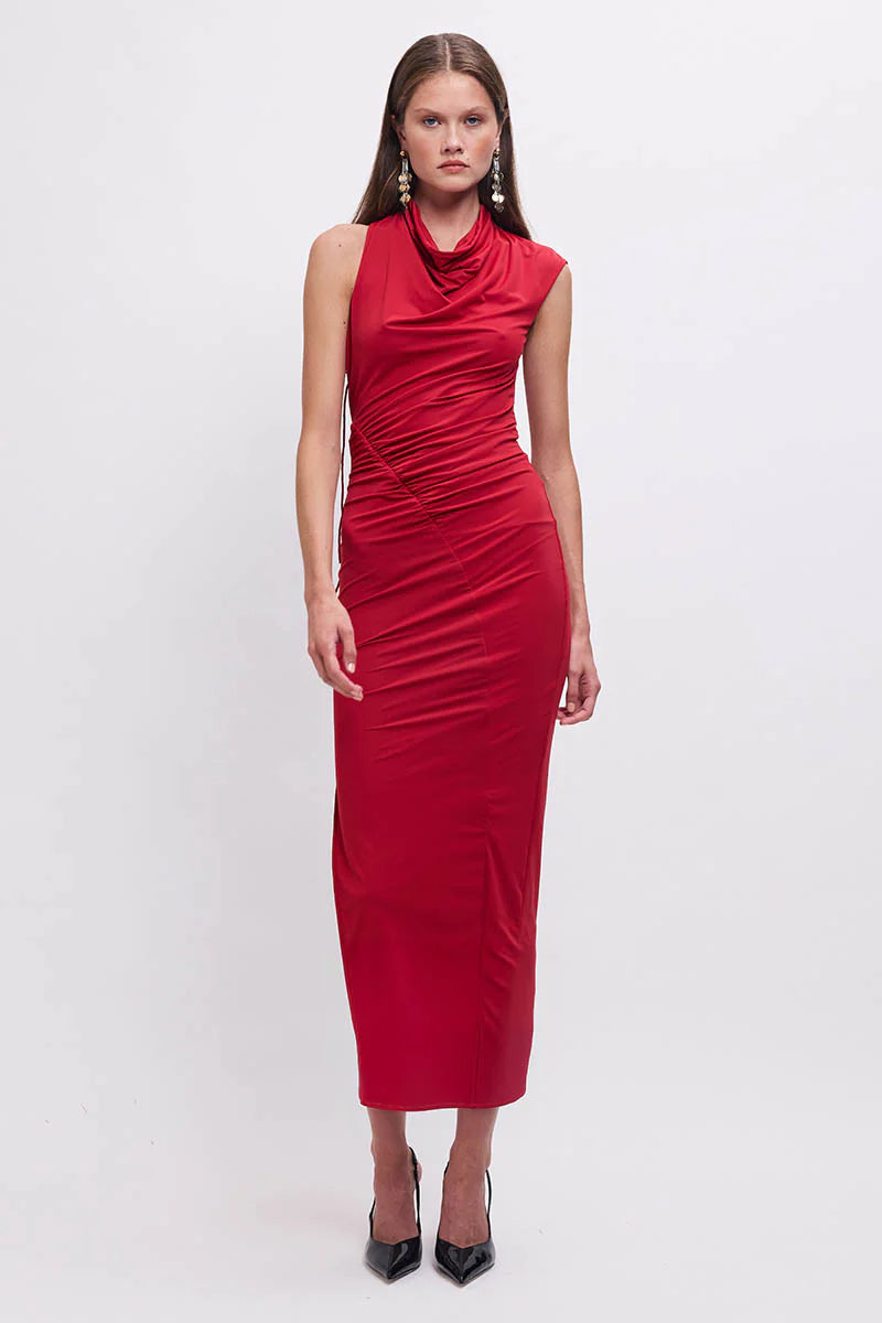 Elysian Collective Suboo Phoebe Maxi Dress Red