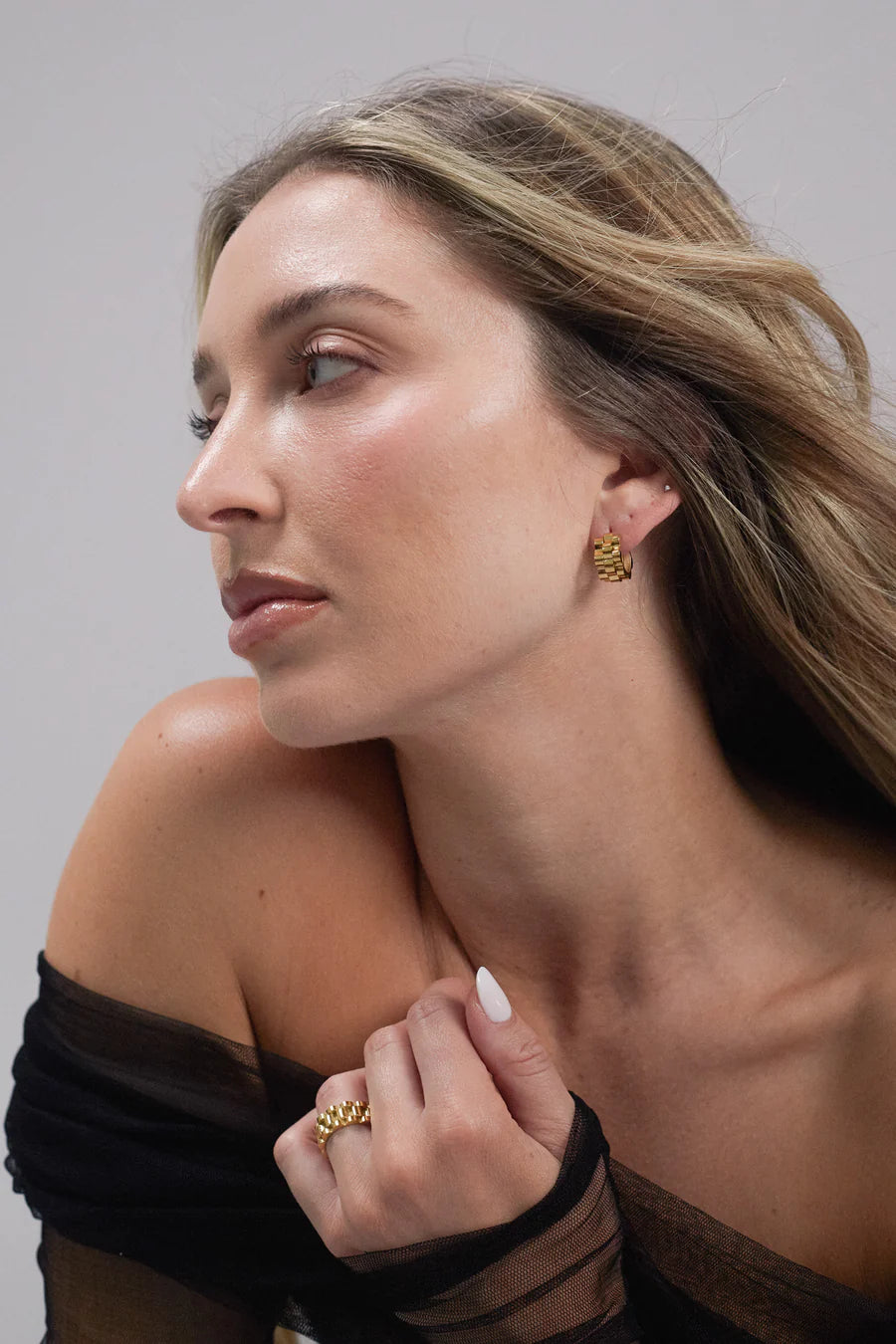 Elysian Collective Porter Jewellery Baby Link Ring Gold