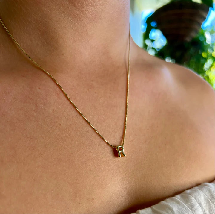 Elysian Collective Riche Paris Femme Gold Initial Necklace