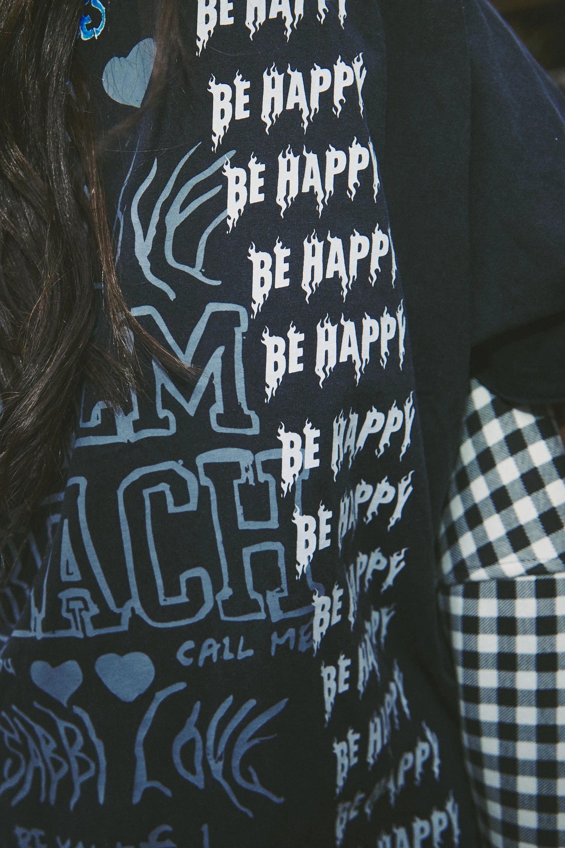 Elysian Collective Sabbi Be Happy Tee Black