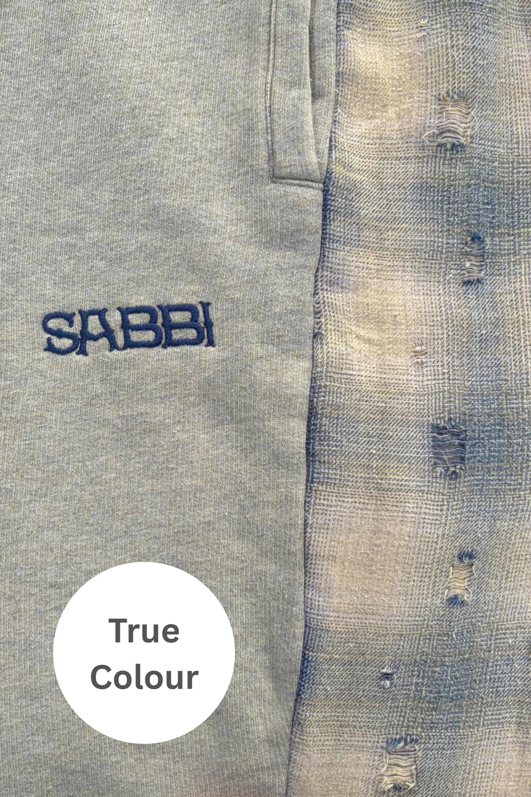 Elysian Collective Sabbi Checkmate Wide Leg Trackies Blue