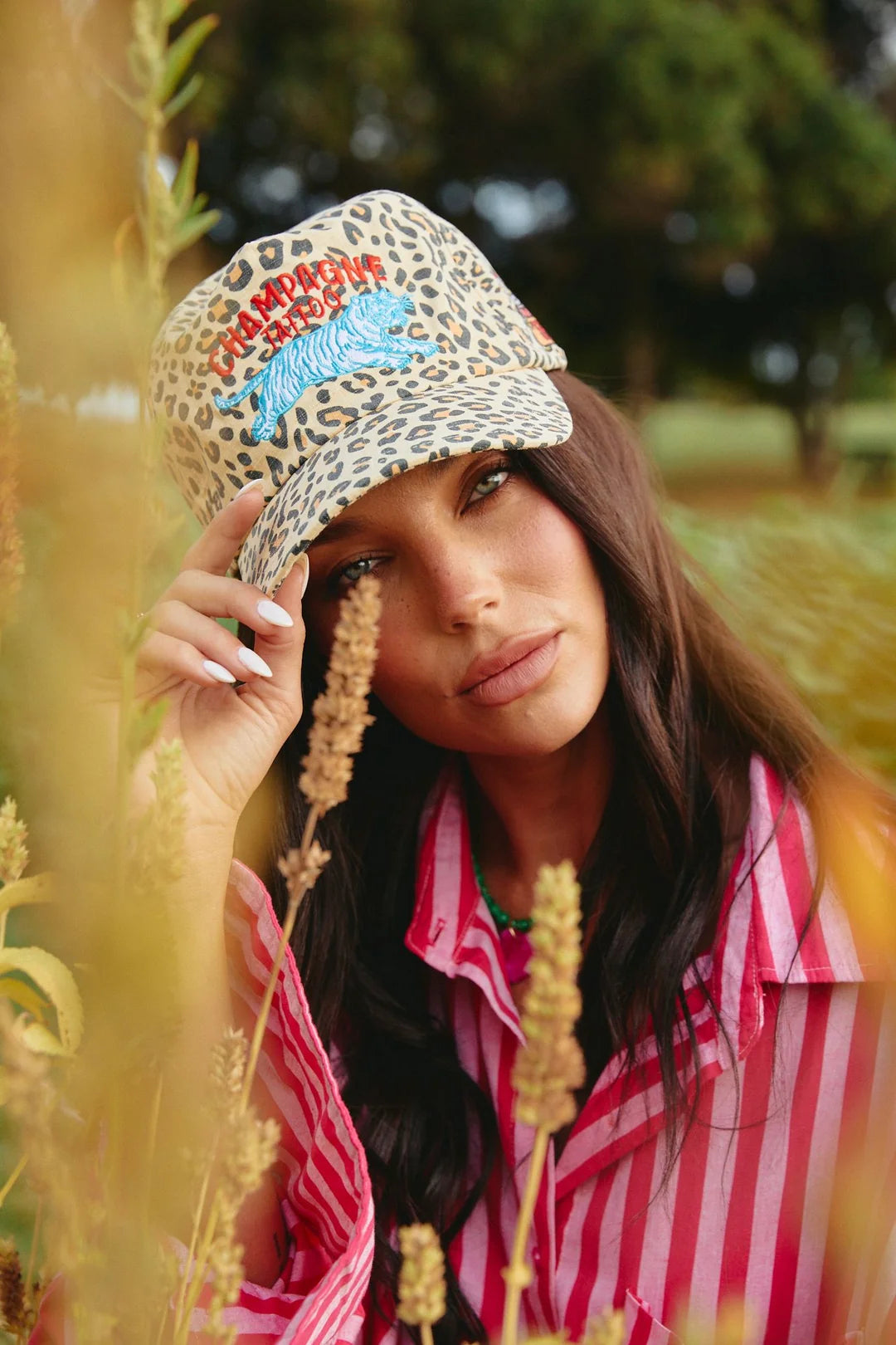Elysian Collective Sabbi Leopard Champagne Tattoo Cap