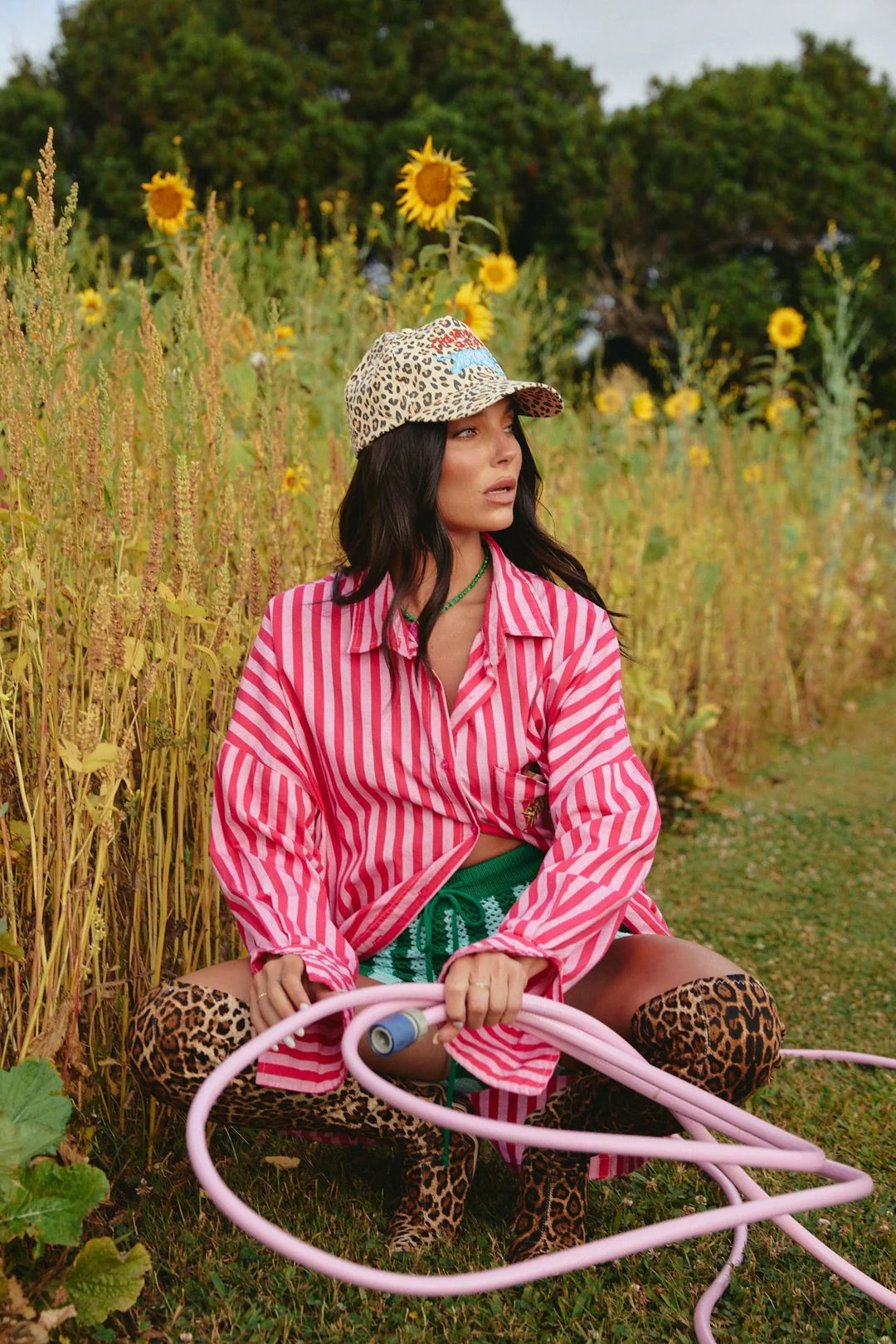 Elysian Collective Sabbi Leopard Champagne Tattoo Cap