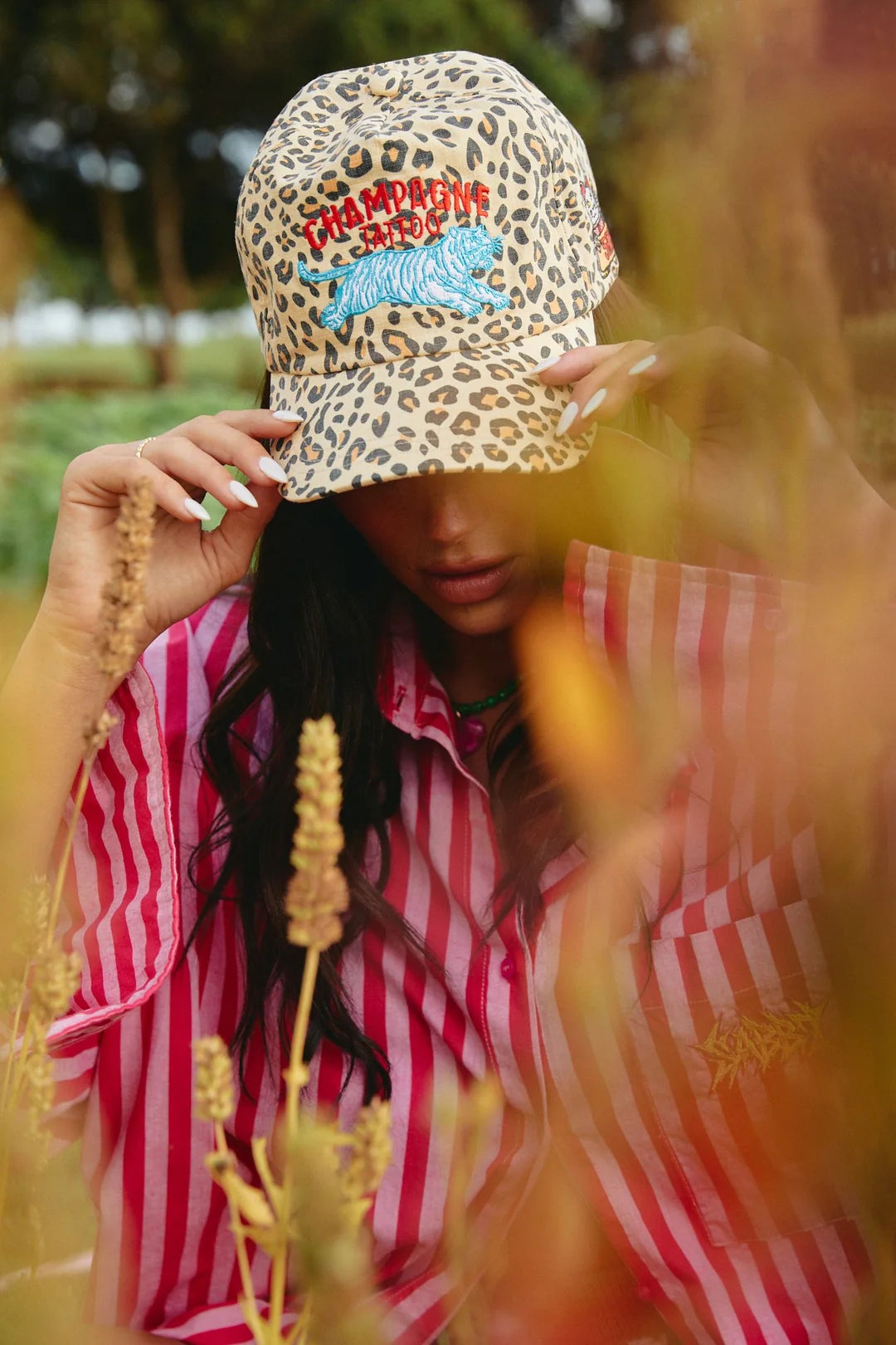 Elysian Collective Sabbi Leopard Champagne Tattoo Cap