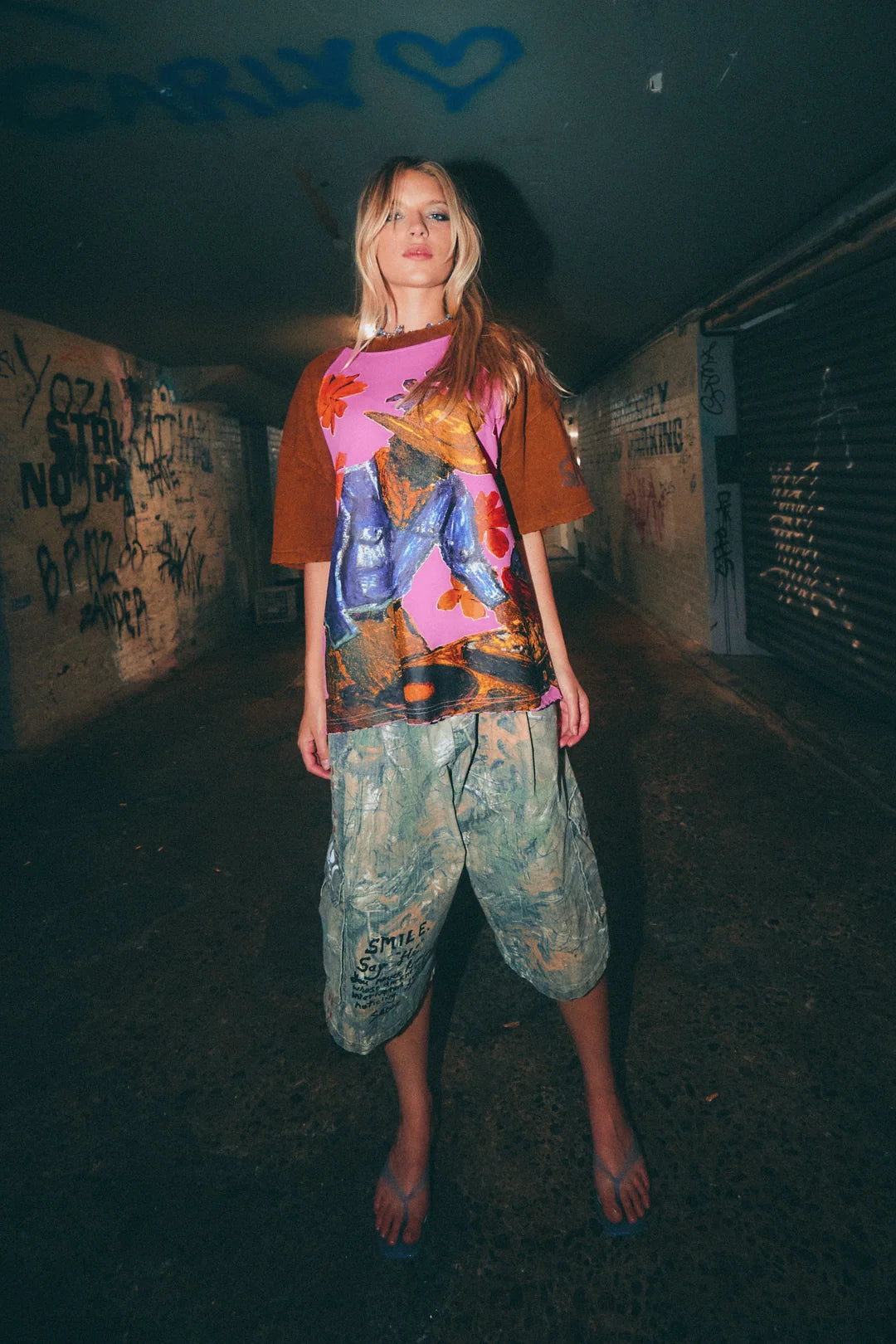 Elysian Collective Sabbi Music Is Life Tee Pink