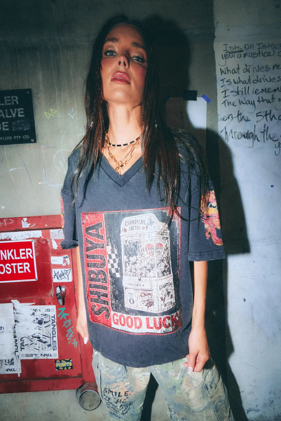Elysian Collective Sabbi Shibuya Claw Tee Charcoal