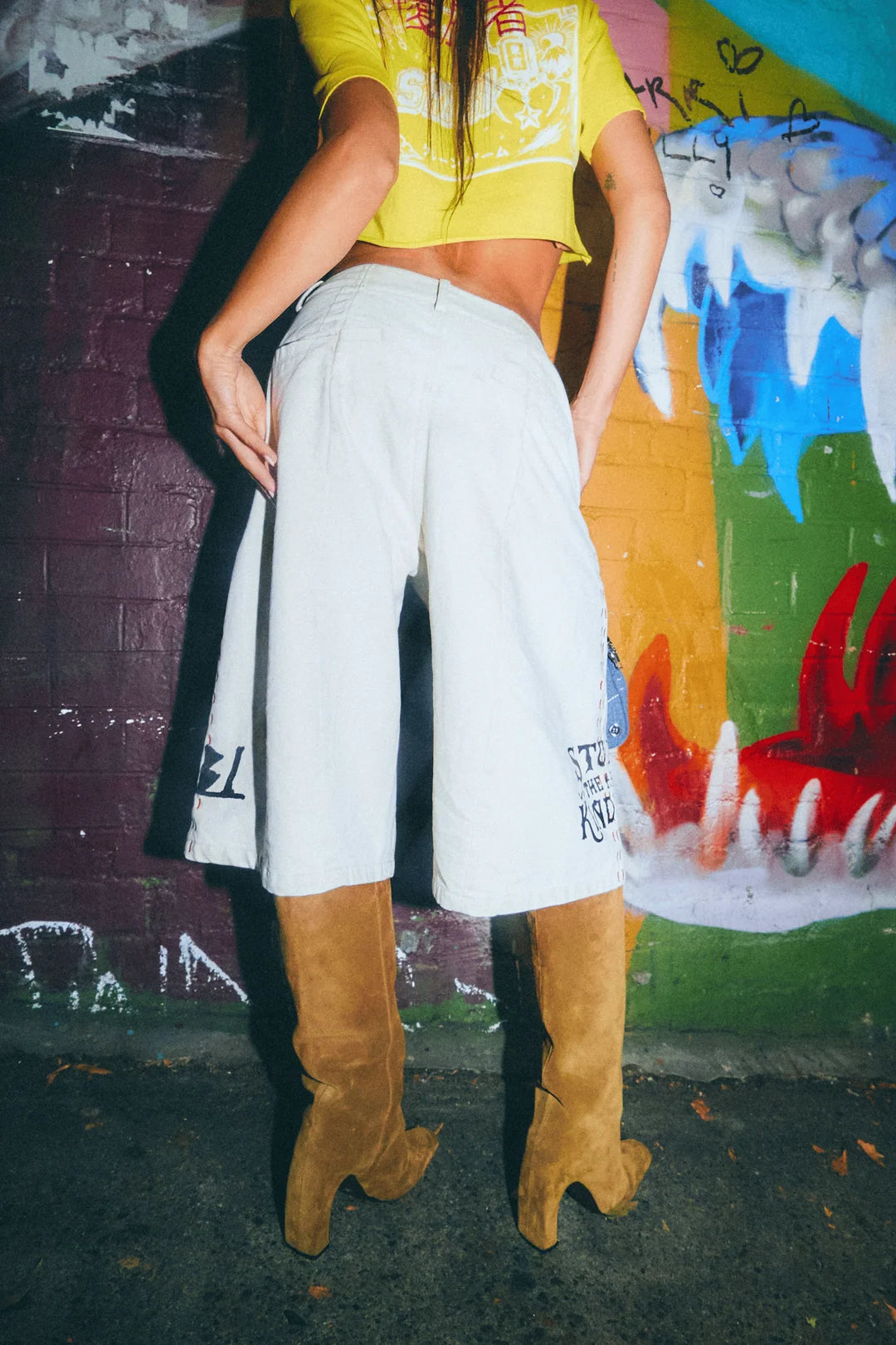 Elysian Collective Sabbi The Art of Button Up Jort