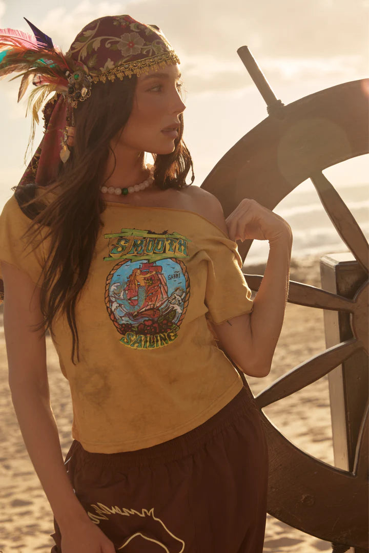 Elysian Collective Sabbi The Aye Aye Off The Shoulder Tank