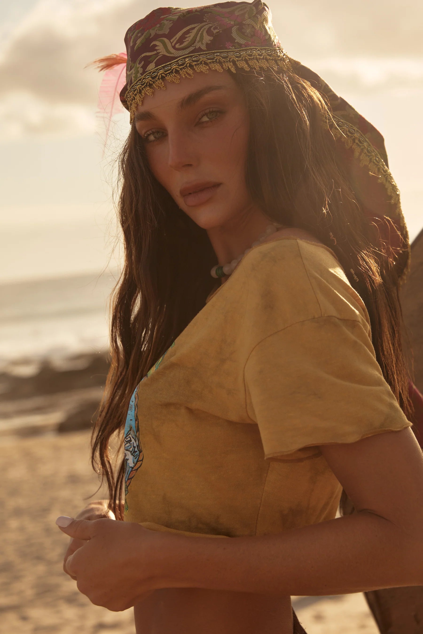 Elysian Collective Sabbi The Aye Aye Off The Shoulder Tank