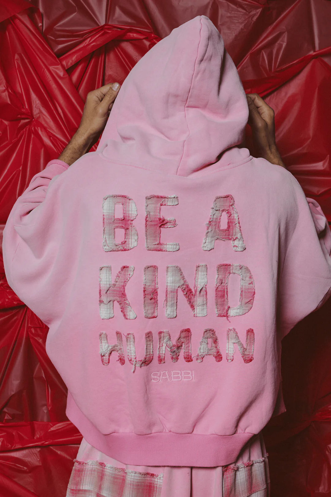 Elysian Collective Sabbi The Be A Kind Human Hoodie Pink