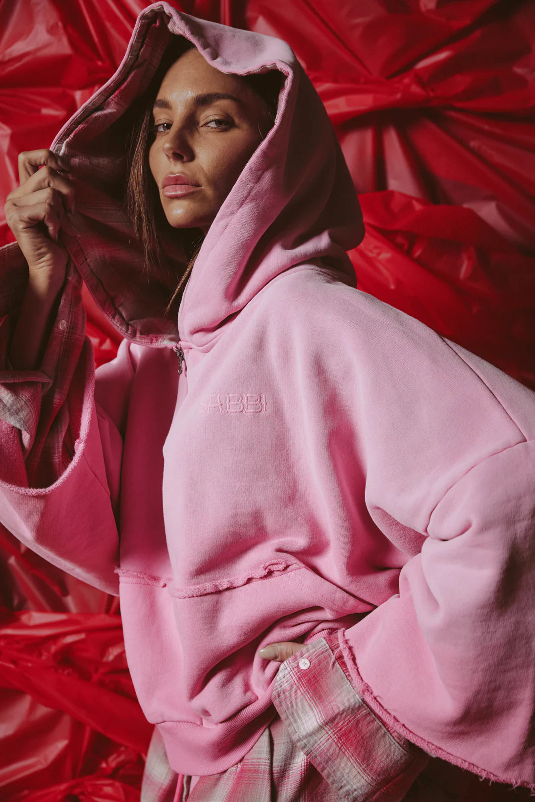 Elysian Collective Sabbi The Be A Kind Human Hoodie Pink