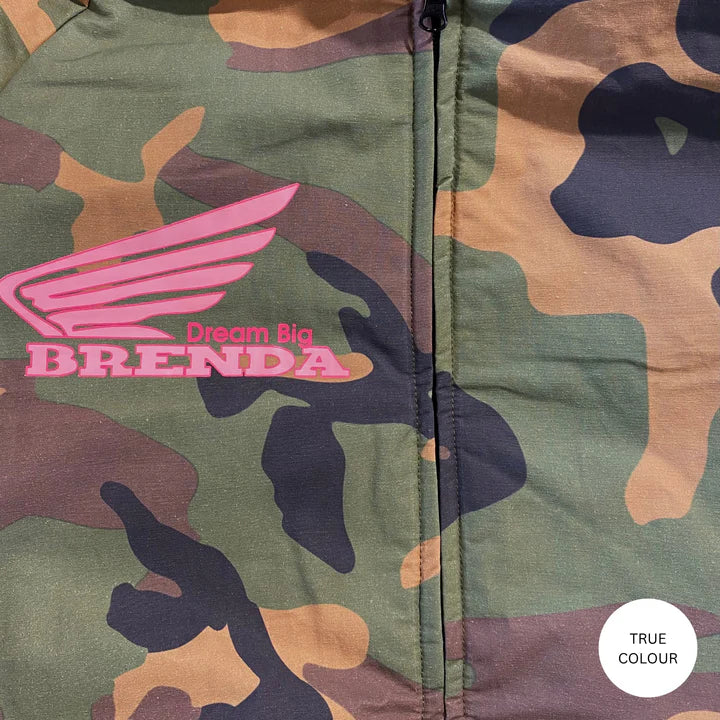 Elysian Collective Sabbi The Be Kind Bomber Jacket Camo