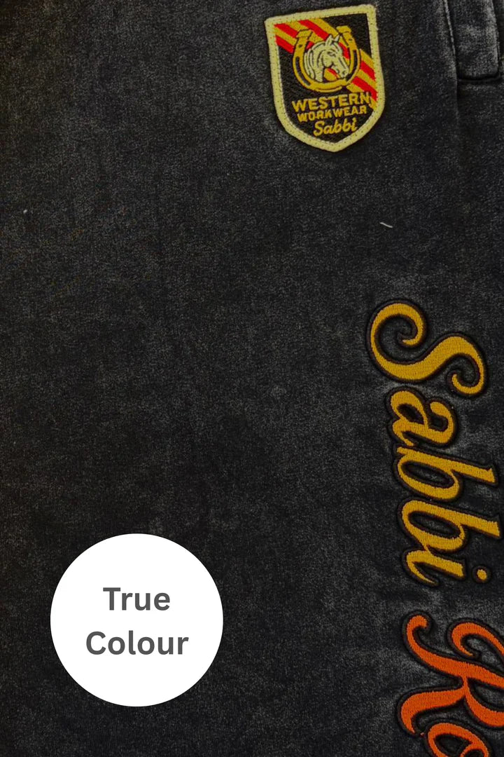 Elysian Collective Sabbi The Be Youtiful Wide Leg Sweatpants Black