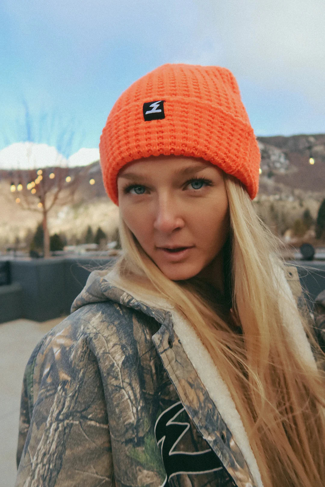 Elysian Collective Sabbi The Beanie Fluoro Orange