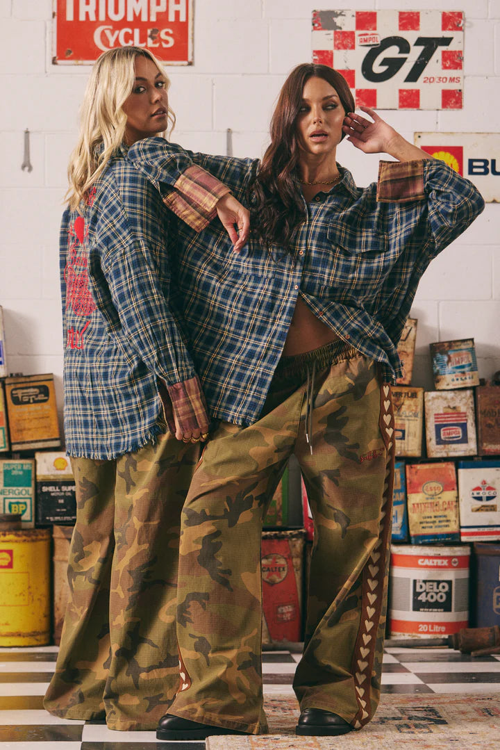 Elysian Collective Sabbi The Canvas Heart Pants Camo