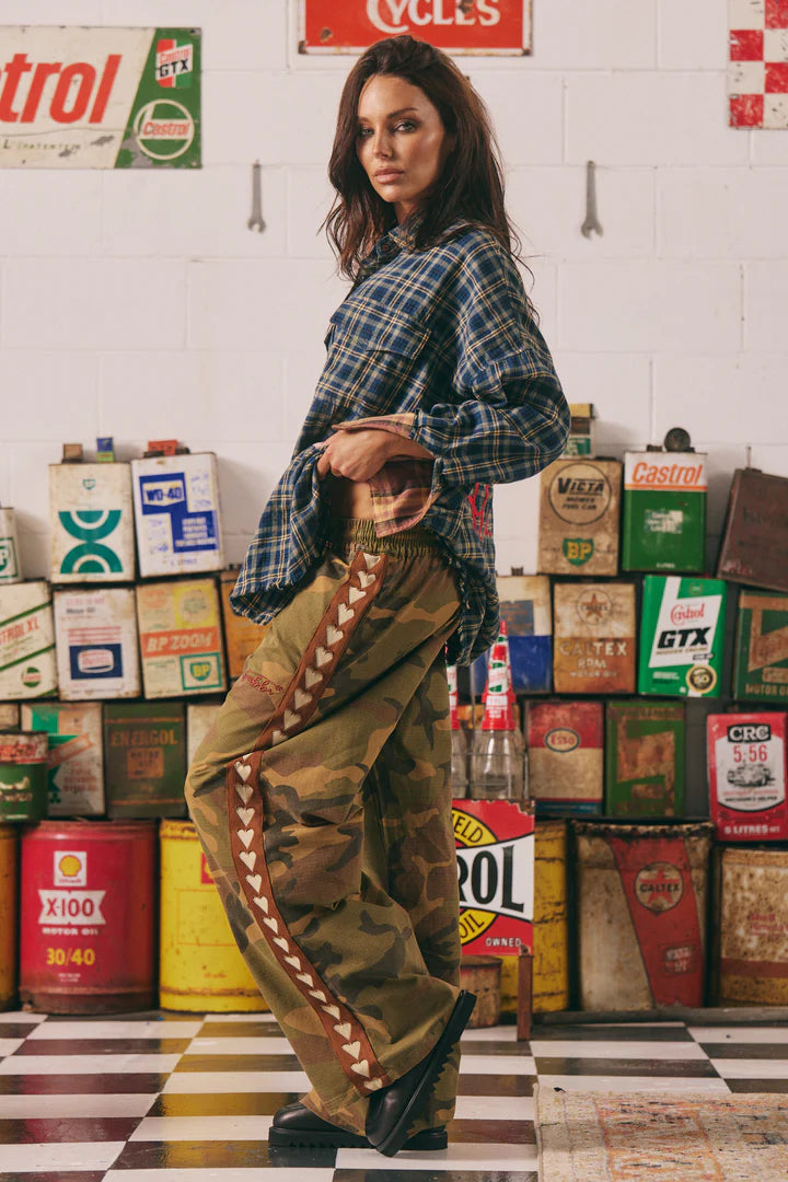 Elysian Collective Sabbi The Canvas Heart Pants Camo