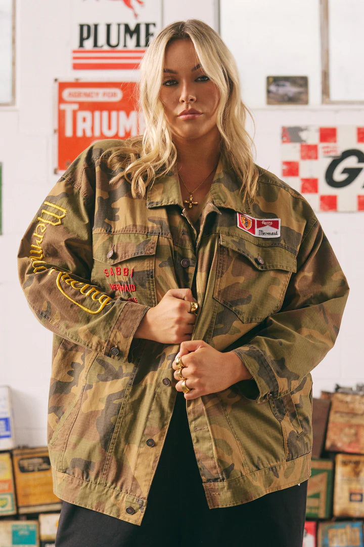 Elysian Collective Sabbi The Flying Mermaid Jacket Camo