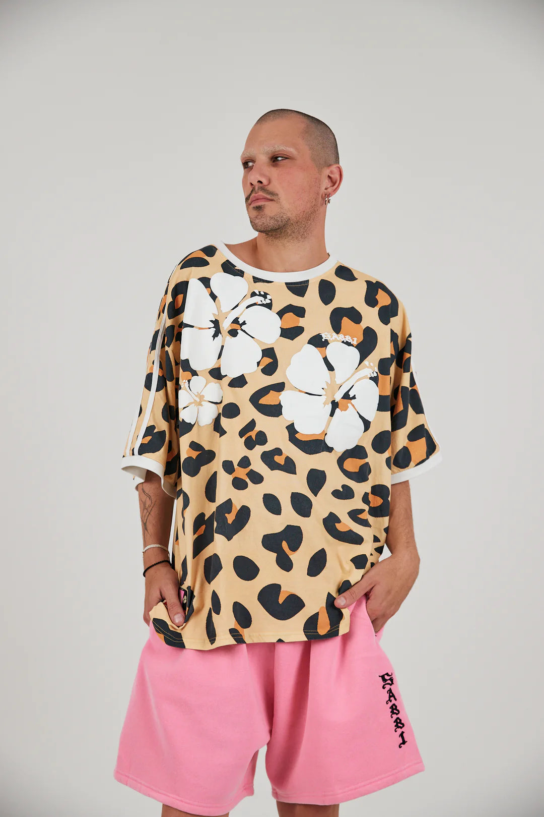 Elysian Collective Sabbi The Hibiscus Tee Leopard