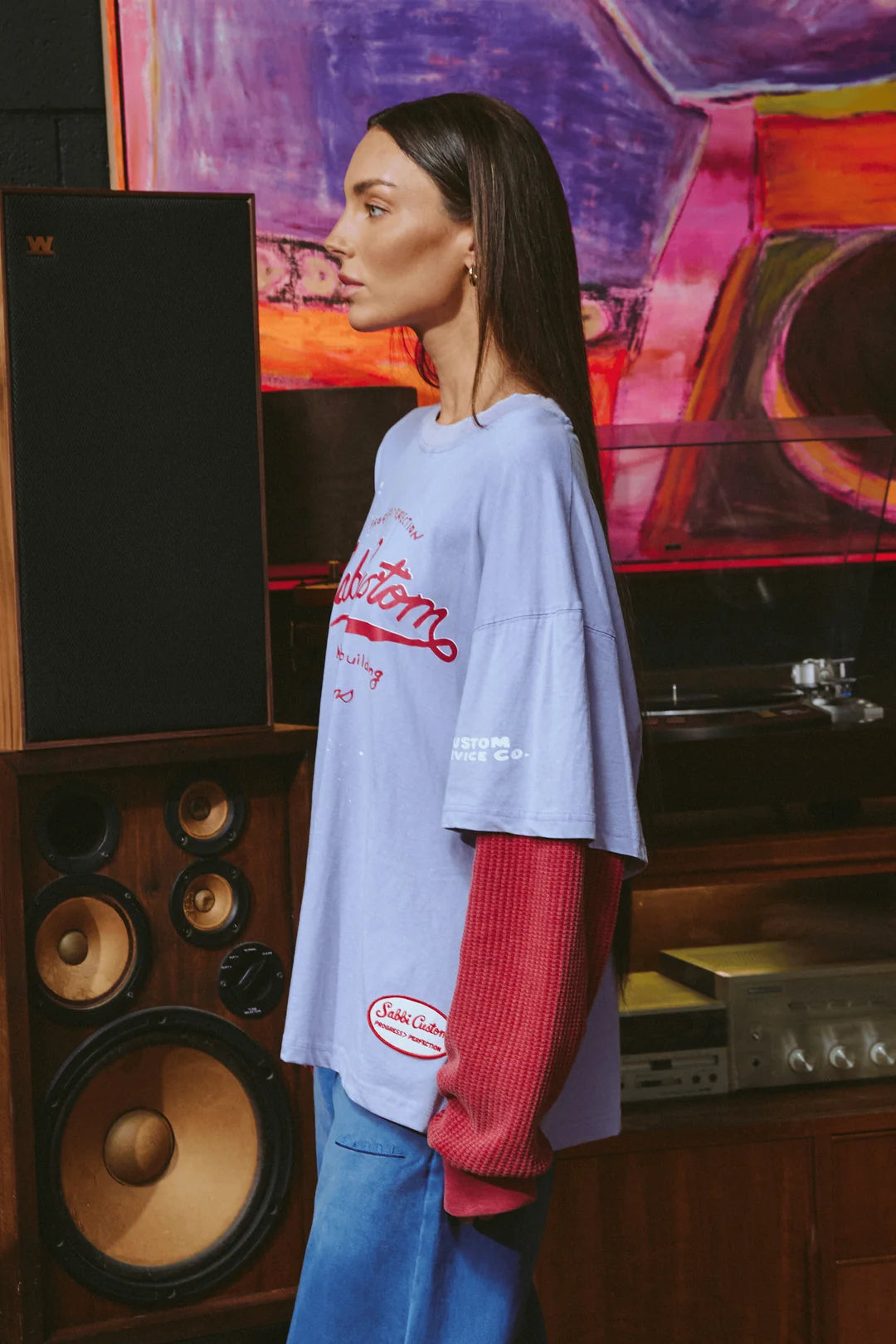 Elysian Collective Sabbi The Long Sleeve Sabbi Customer Tee Lilac