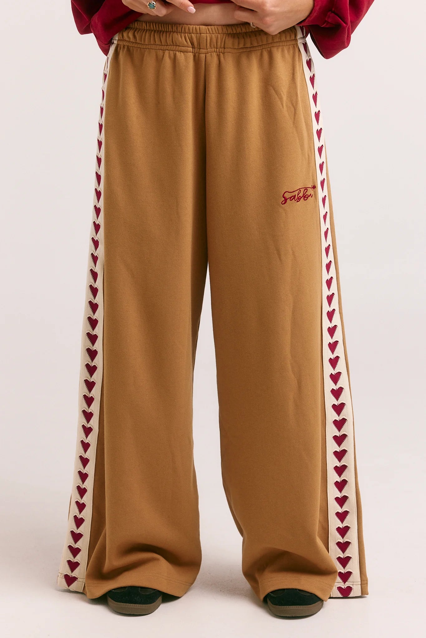 Elysian Collective Sabbi The Raving Hearts Pants Caramel