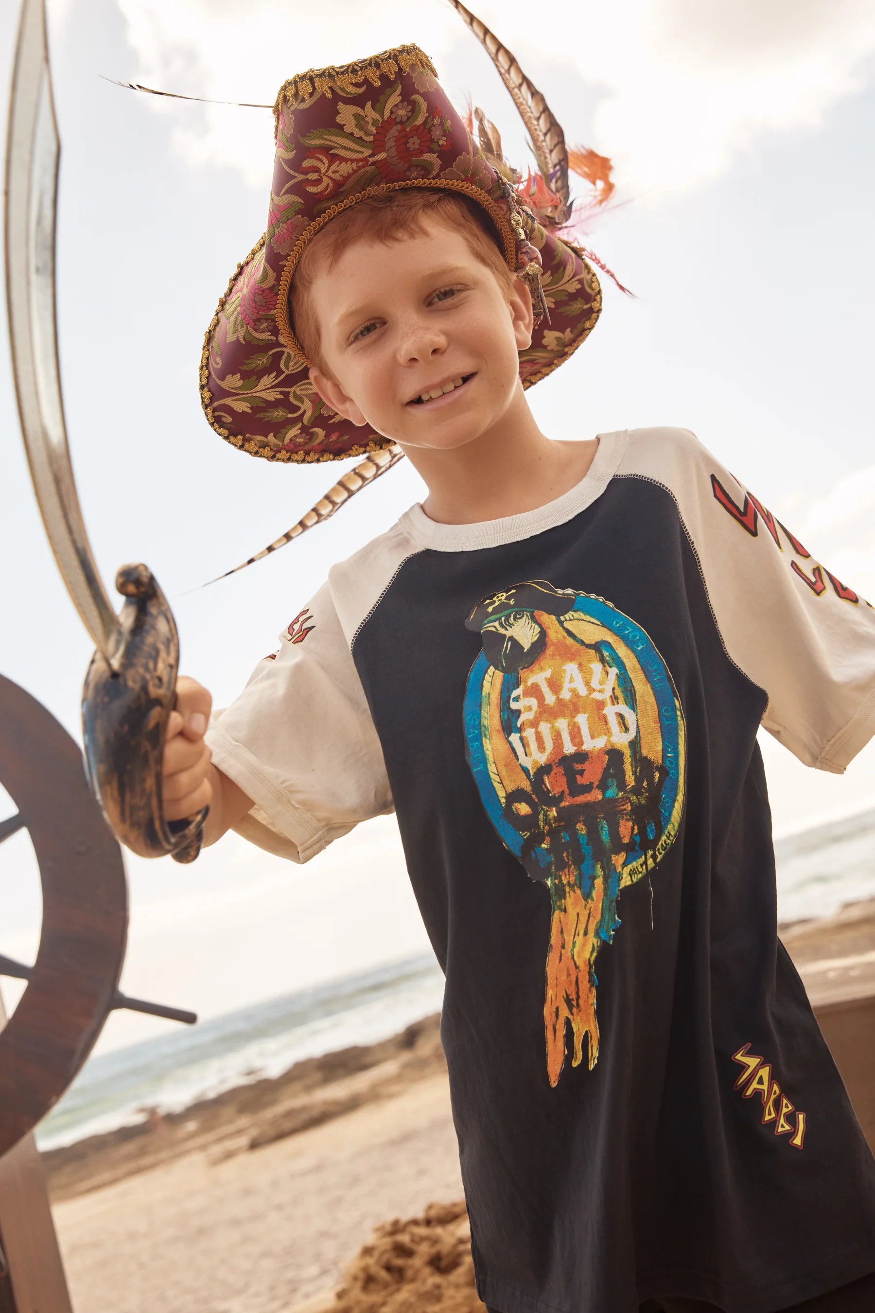 Elysian Collective Sabbi The Stay Wild Raglan Kids Tee