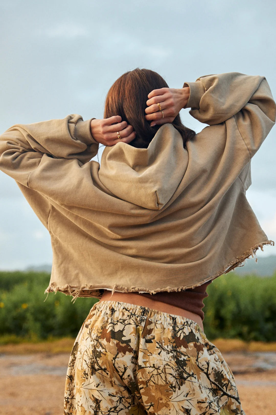 Elysian Collective Sabbi The Trees Company Crop Hoodie