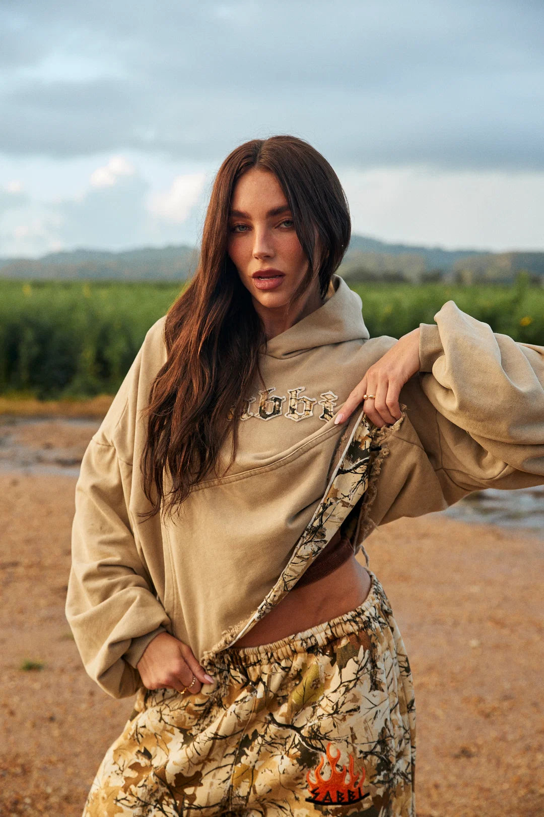 Elysian Collective Sabbi The Trees Company Crop Hoodie