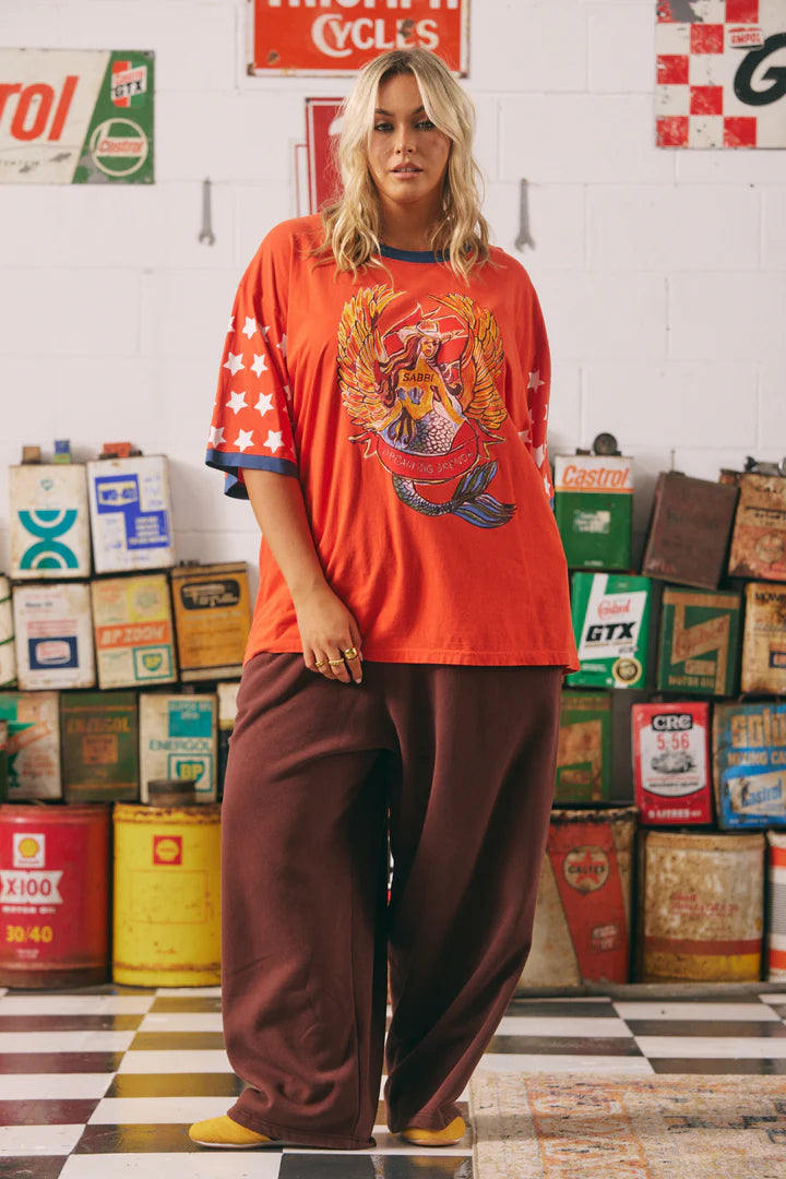 Elysian Collective Sabbi The Very Oversized Brenda Tee Red