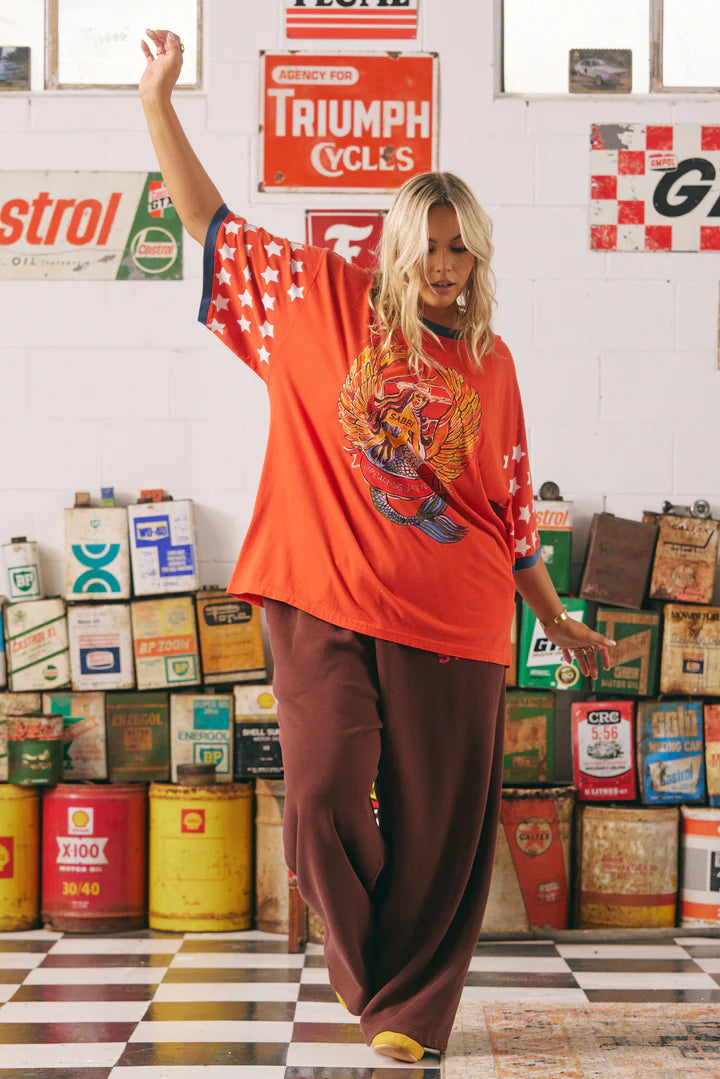 Elysian Collective Sabbi The Very Oversized Brenda Tee Red