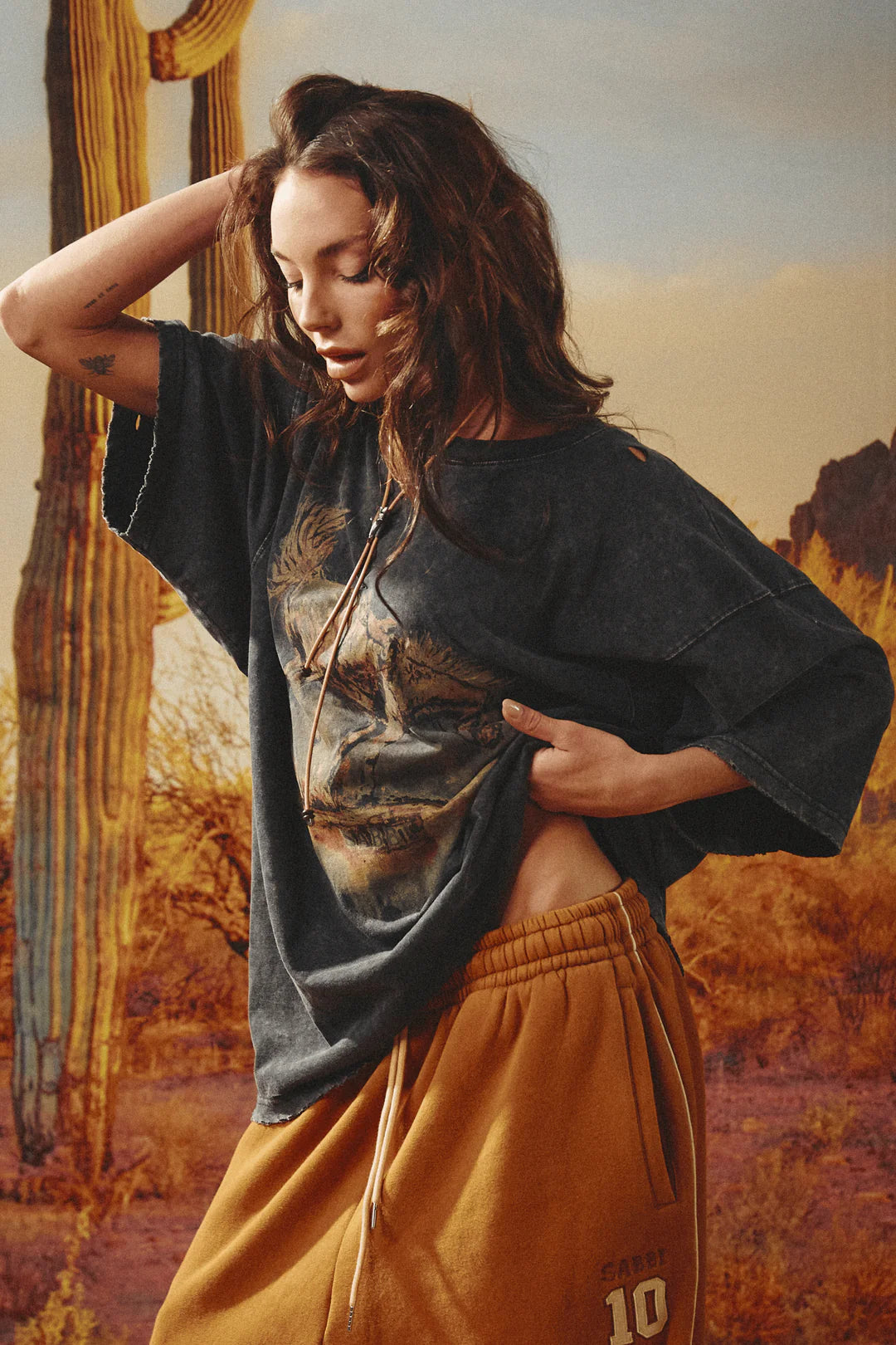 Elysian Collective Sabbi The Very Oversized Buck Yeah Tee
