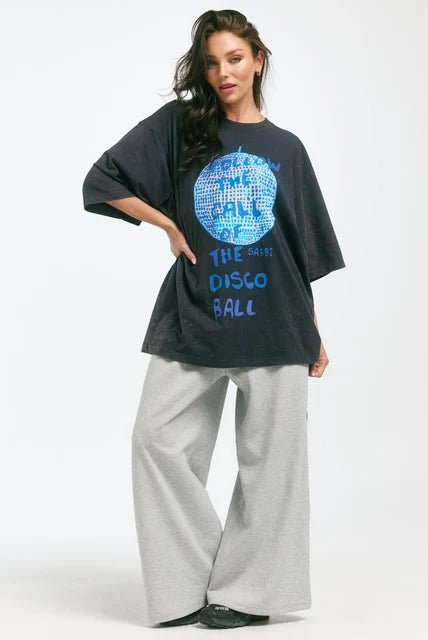 Elysian Collective Sabbi The Very Oversized Disco Ball Tee Charcoal