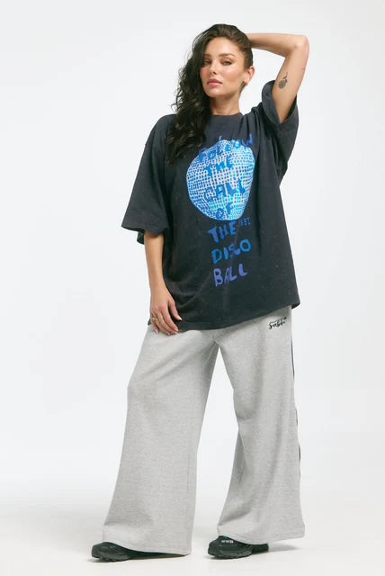 Elysian Collective Sabbi The Very Oversized Disco Ball Tee Charcoal