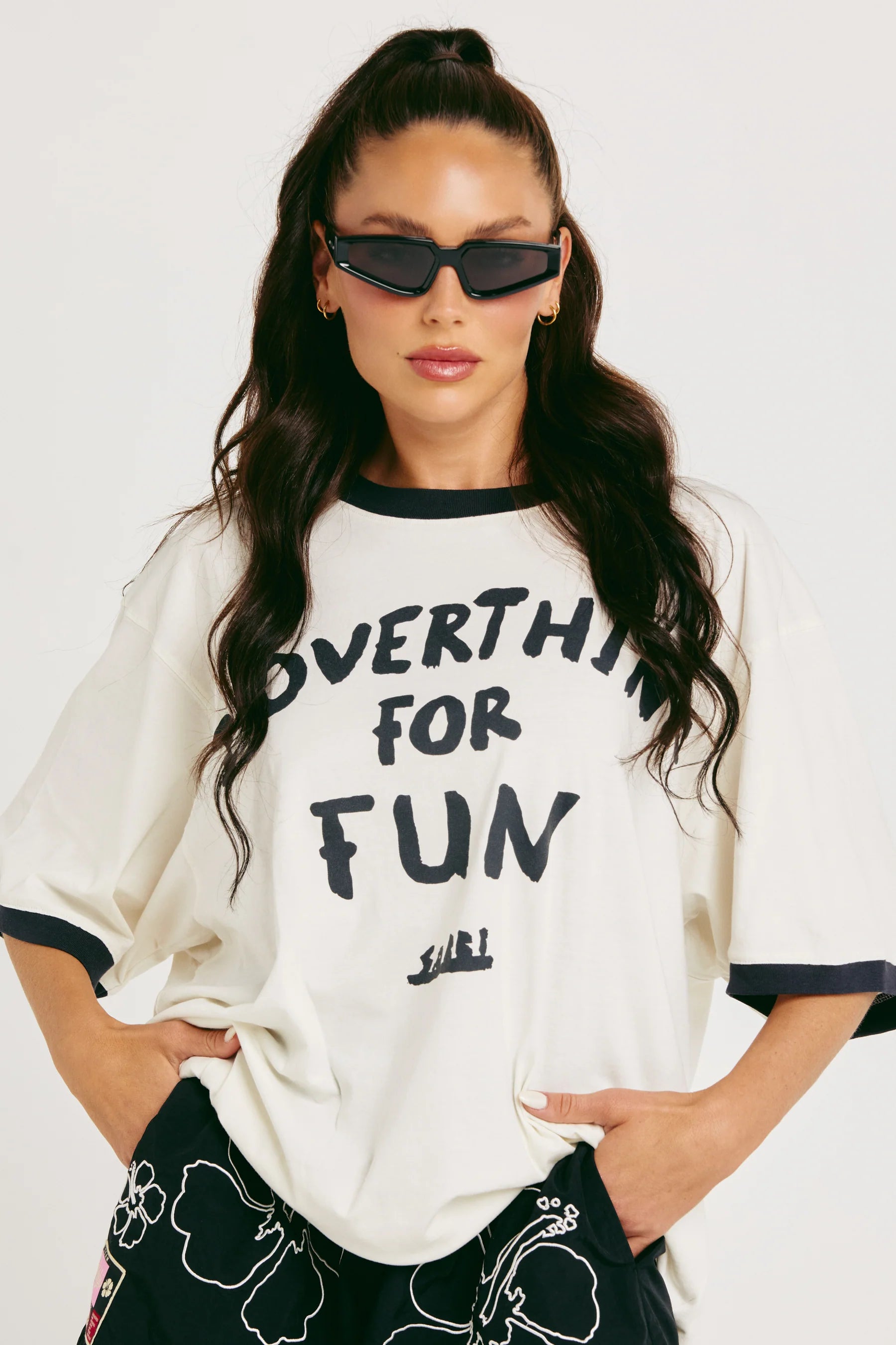 Elysian Collective Sabbi The Oversized Overthinker Tee Marshmallow