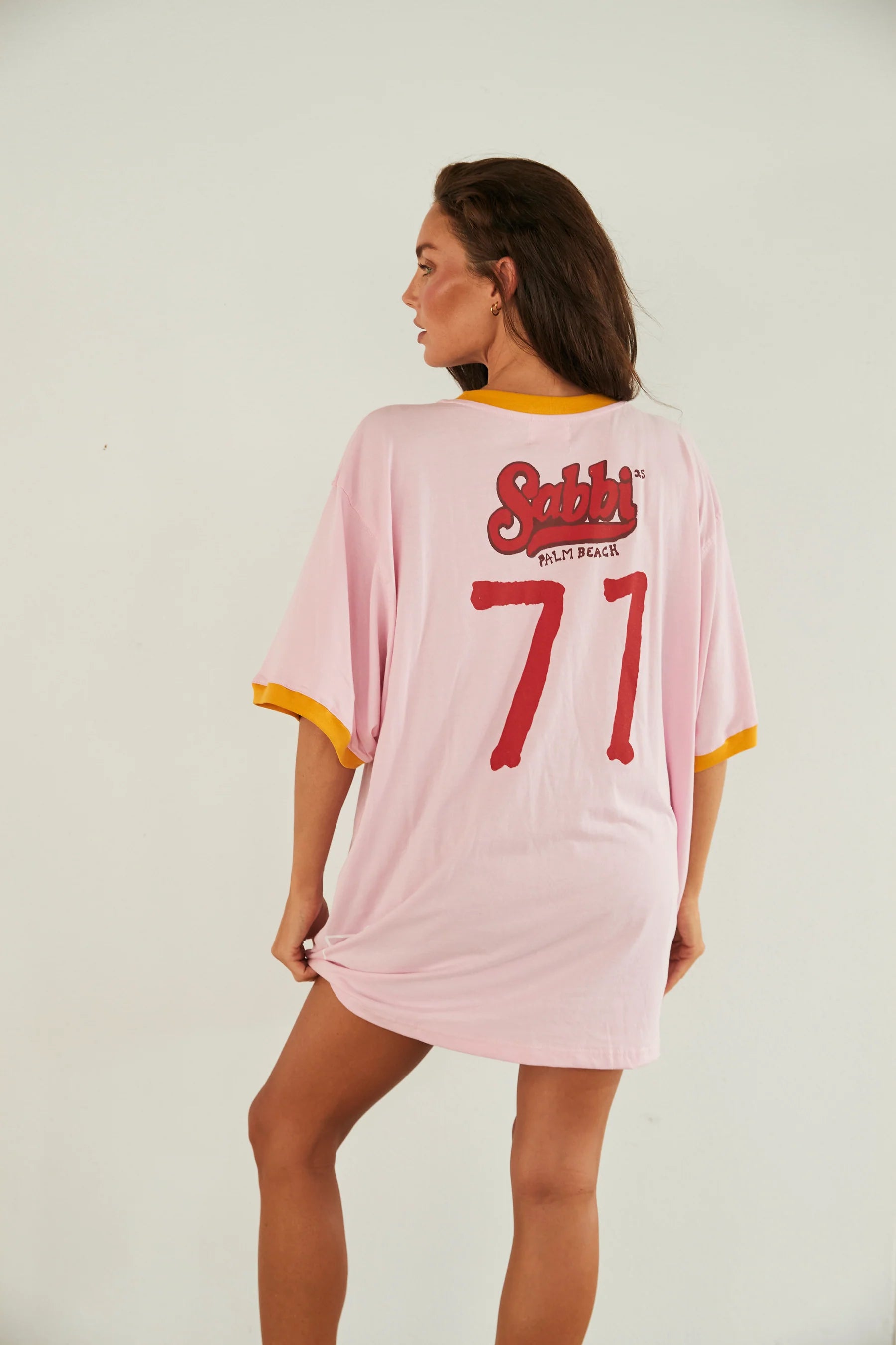 Elysian Collective Sabbi The Very Oversized Overthinker Tee Pink