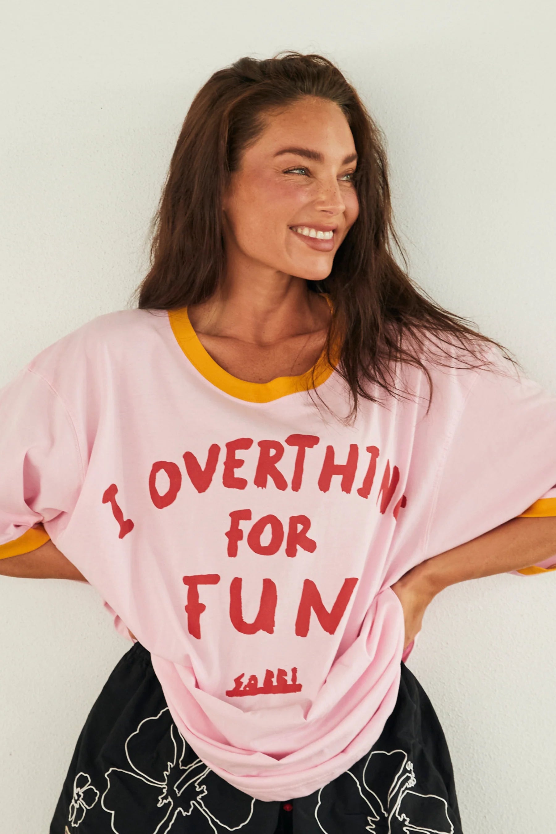 Elysian Collective Sabbi The Very Oversized Overthinker Tee Pink