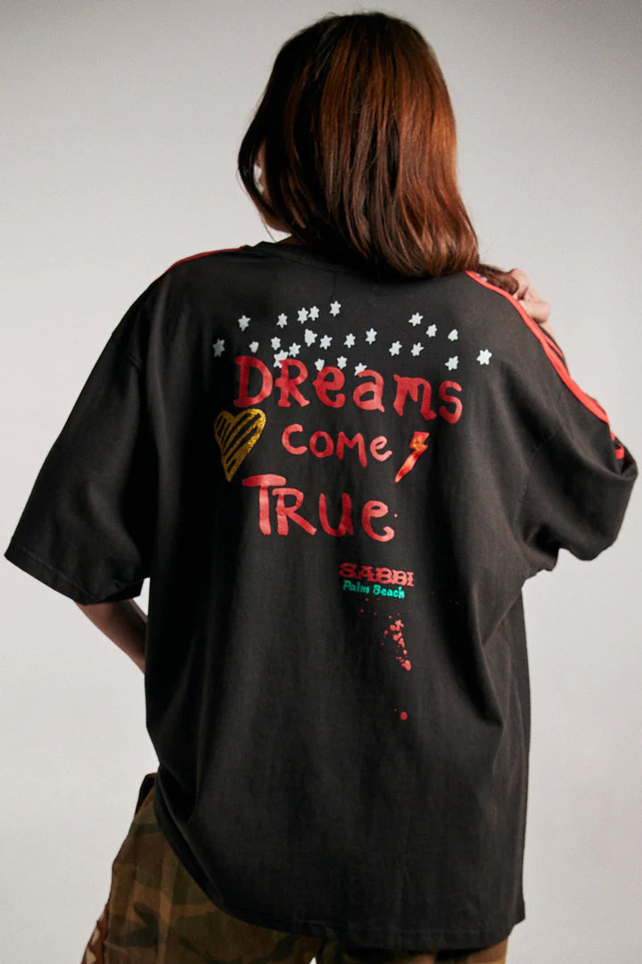 Elysian Collective Sabbi The Very Oversized Zebra Dreams Tee Black