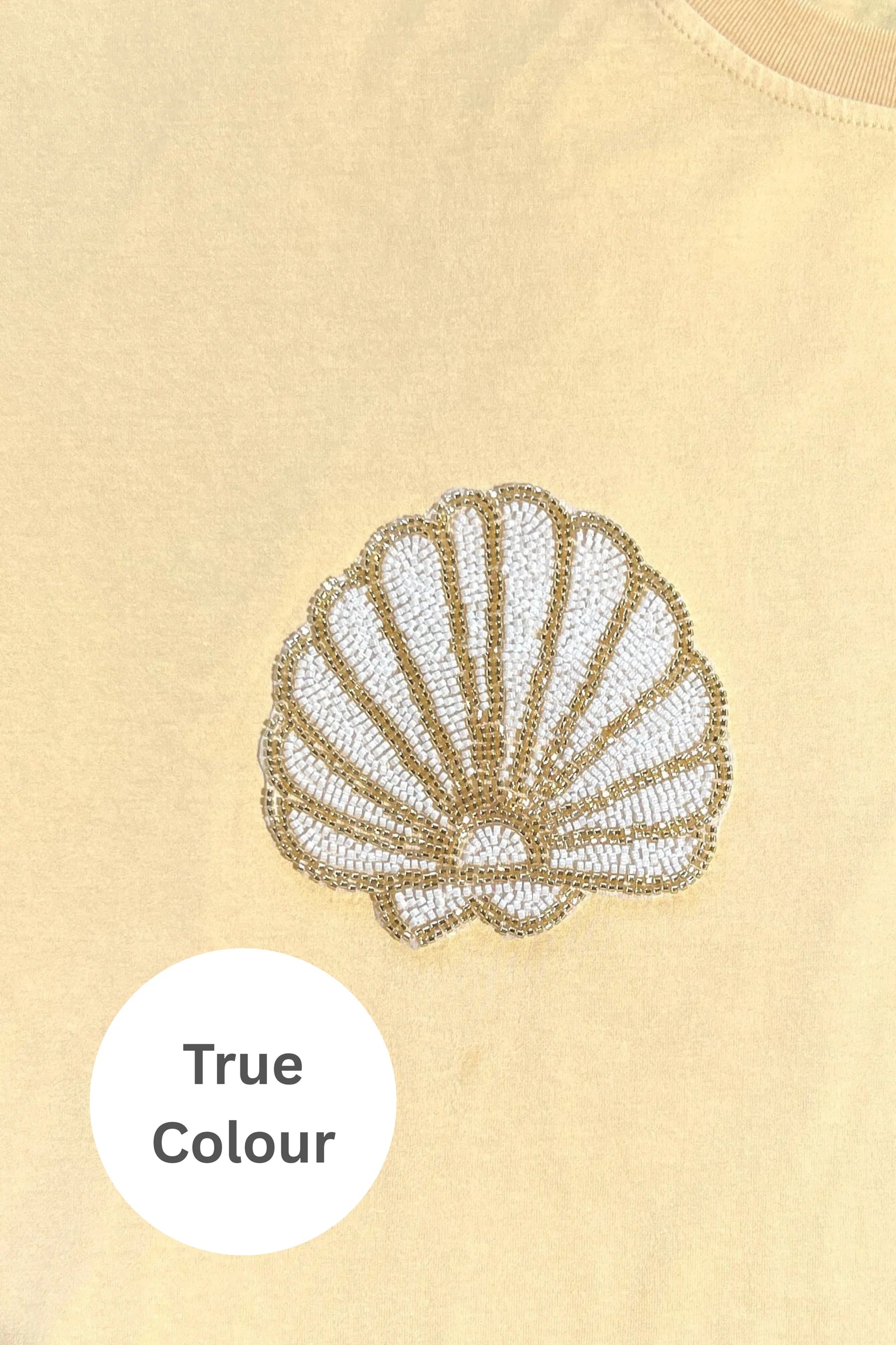 Elysian Collective Sabbi The Very Oversized Shell Titty Tee Creamy Yellow