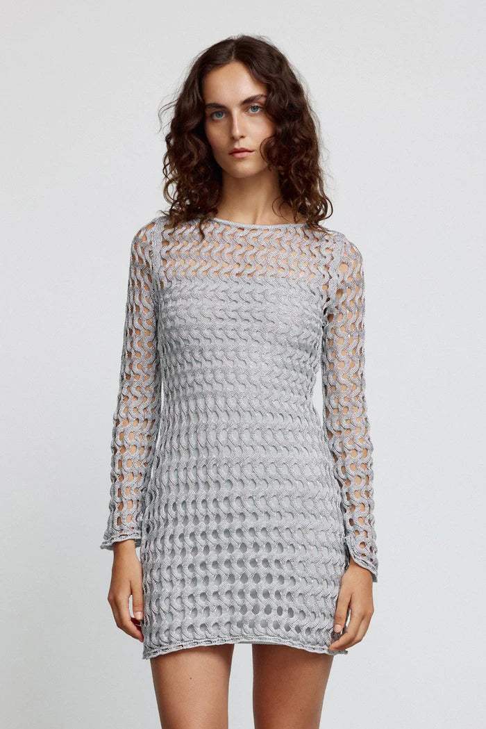 Elysian Collective Significant Other Adley Mini Dress Silver