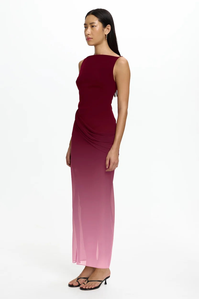 Elysian Collective Significant Other Edda Maxi Dress Berry Melt