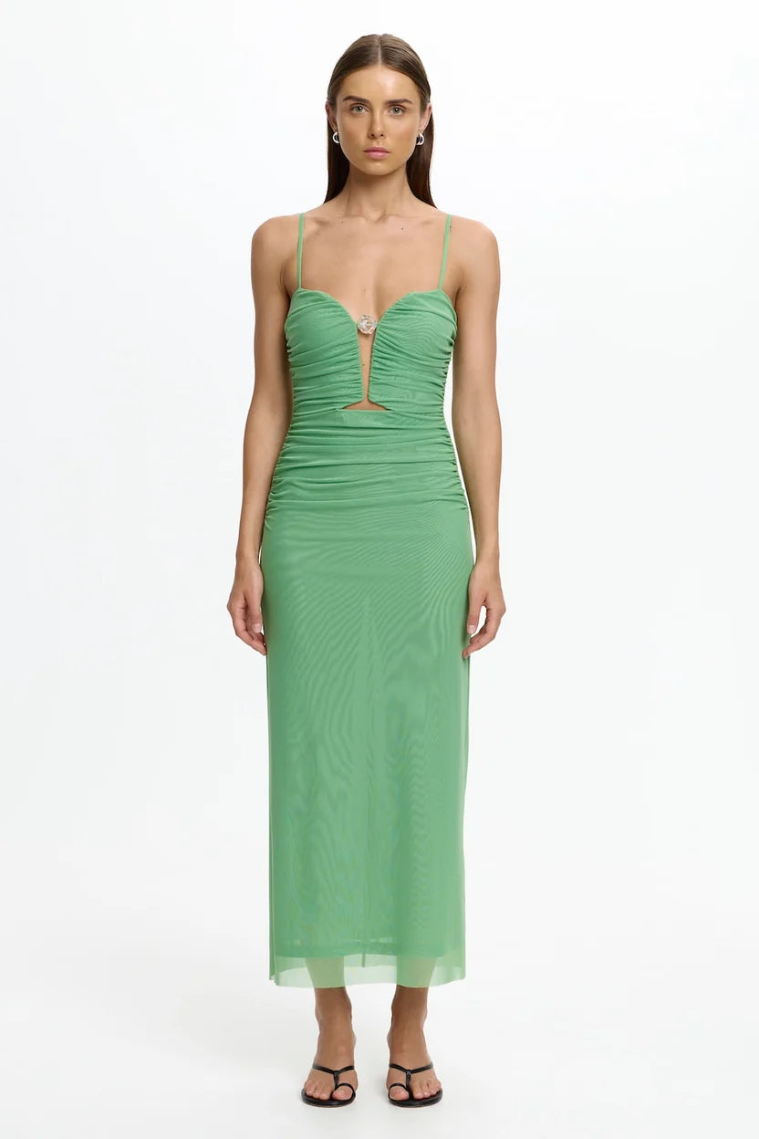 Elysian Collective Significant Other Martini Dress Lime