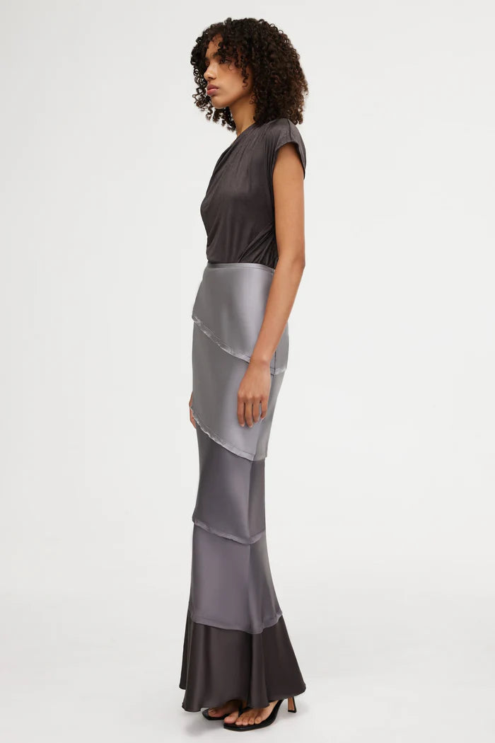 Elysian Collective Significant Other Murphy Maxi Skirt Greyscale