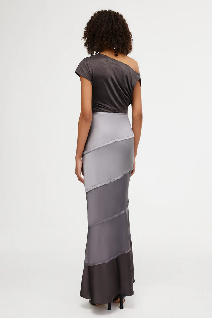 Elysian Collective Significant Other Murphy Maxi Skirt Greyscale