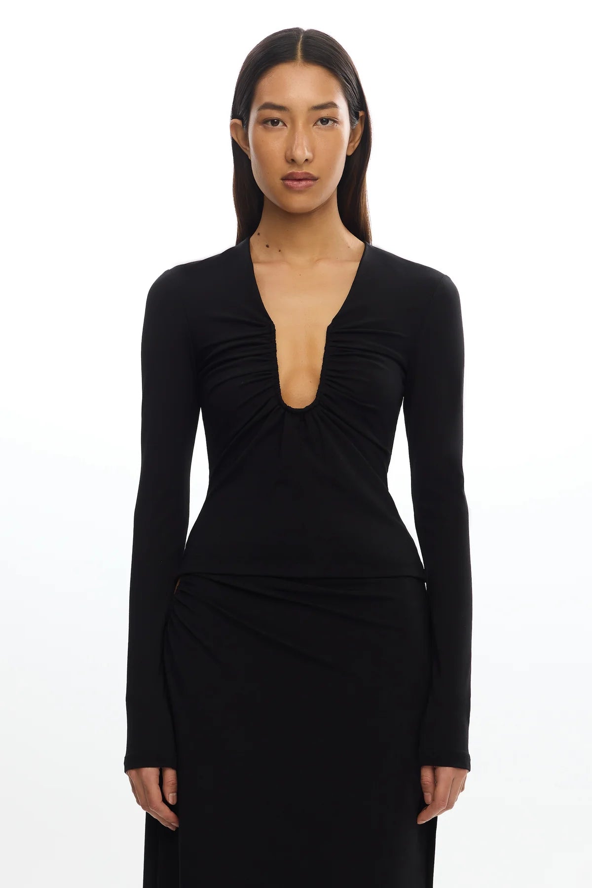 Elysian Collective Significant Other Shelby Long Sleeve Top Black