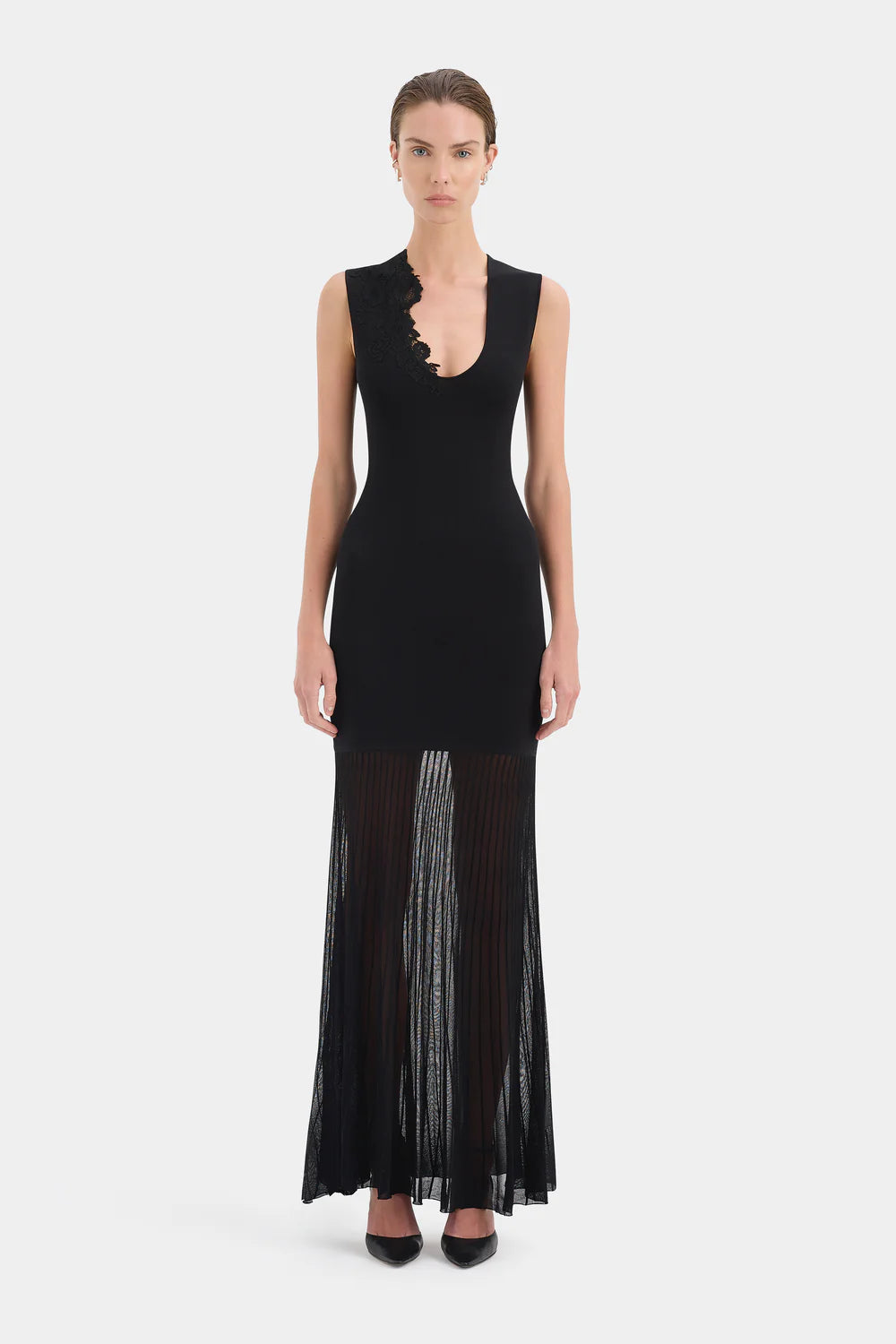 Elysian Collective Sir Aylu Maxi Dress Black