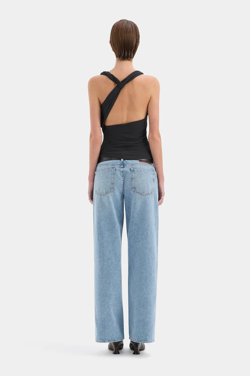 Elysian Collective Sir The Label Olenna Twist Top Charcoal