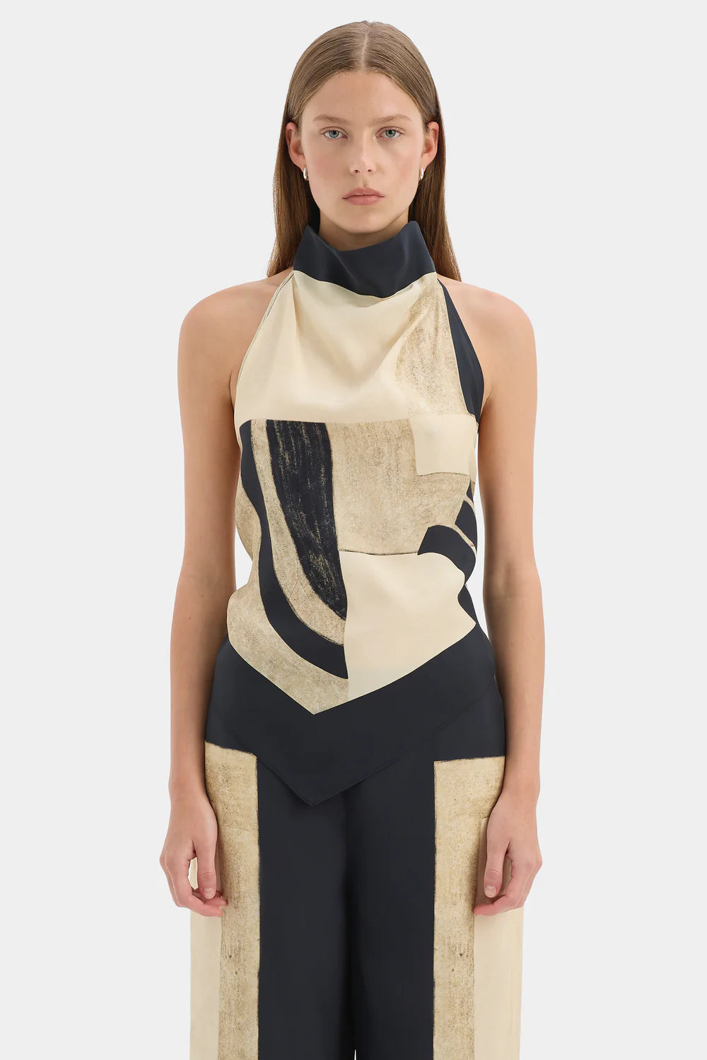 Elysian Collective Sir Sona Halter Tie Top